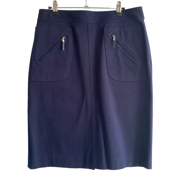 Lauren Ralph Lauren Navy Pencil Skirt - Picture 1 of 10